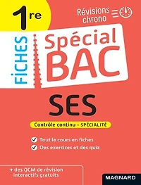 Spécial Bac Fiches SES 1re Bac 2026