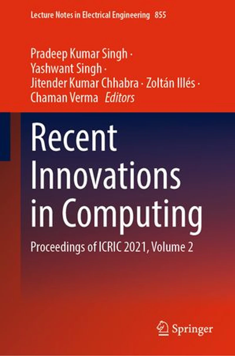 Recent Innovations Computing: Proceedings of ICRIC 2021, Volume 2