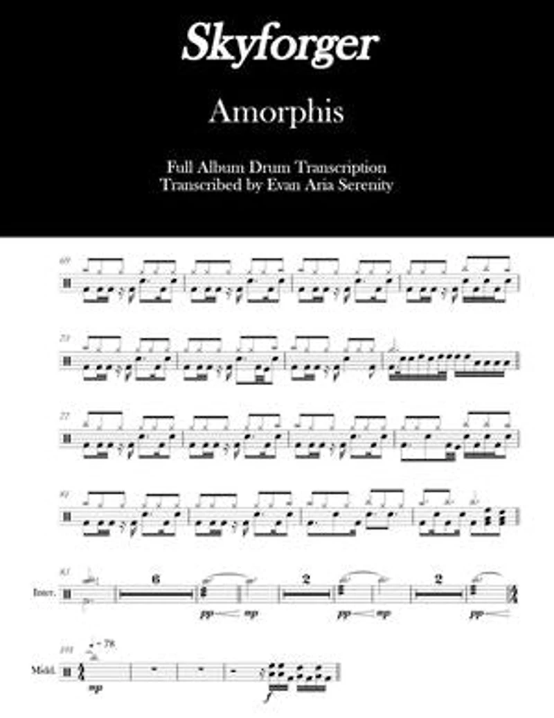 Amorphis - Skyforger: Full Album Drum Transcription