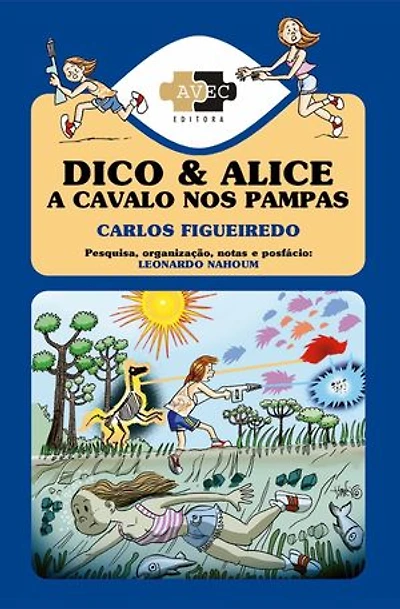 Dico e Alice a cavalo nos pampas