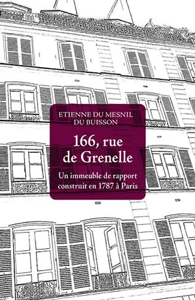 166, rue de Grenelle: Un immeuble de rapport construit en 1787 à Paris