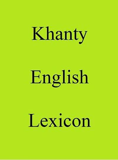Khanty English Lexicon