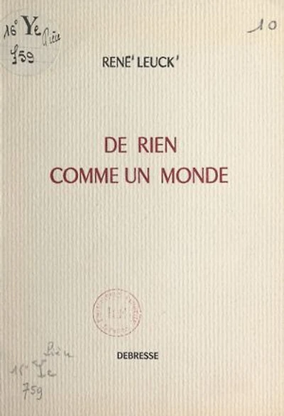 De rien comme un monde