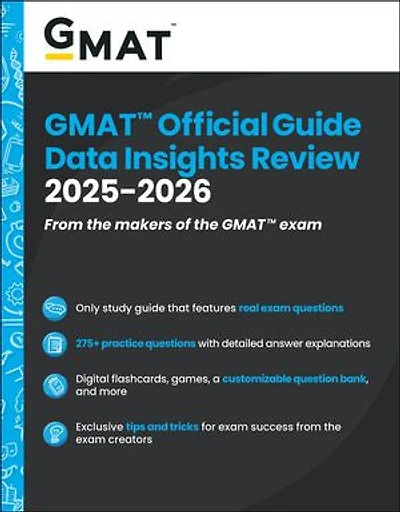 GMAT Official Guide Data Insights Review 2026 - 2027: Book + Online Question Bank