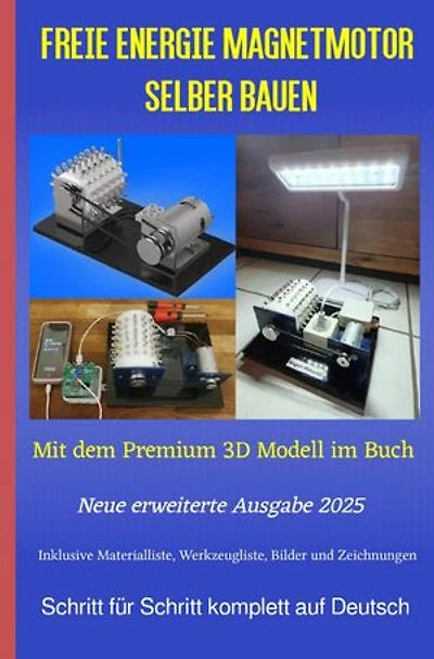 Freie Energie Magnetmotor selber bauen Ausgabe 2025: Mit dem Premium 3D Modell im Buch