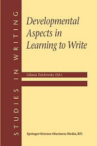 Developmental Aspects Learning To Write