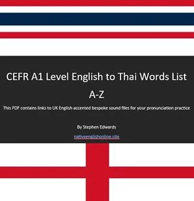 CEFR A1 Level English to Thai Words List