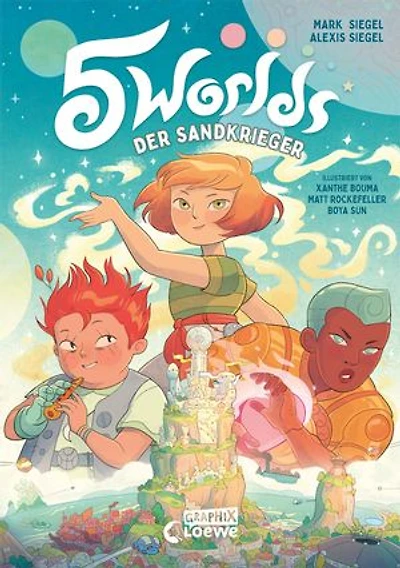 5 Worlds (Band 1) - Der Sandkrieger: Entfache die Leuchtfeuer und rette die fünf Welten! - Ein mitreißendes Comic-Buch für Fantasy-Fans ab 10 Jahren