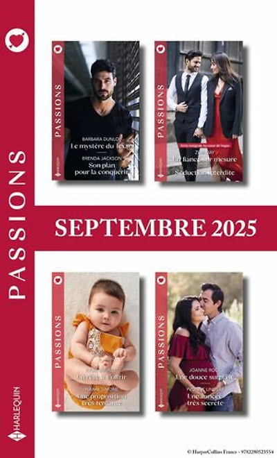 Pack mensuel Passions - 8 romans (Septembre 2025)