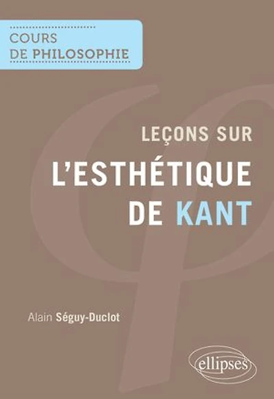 Leçons sur l'esthétique de Kant