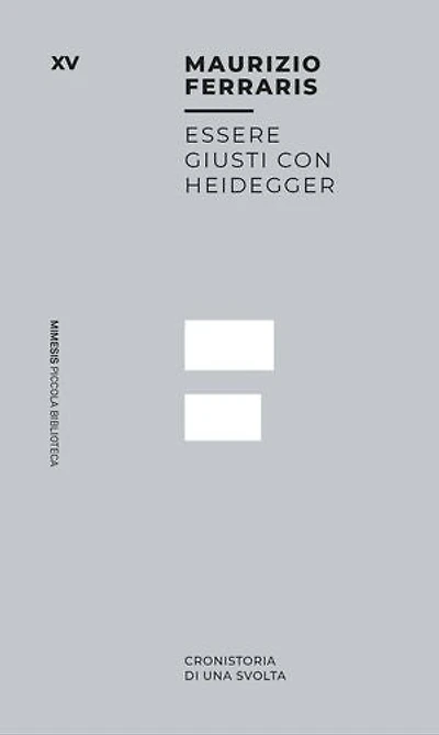 Essere giusti con Heidegger: Cronistoria di una svolta