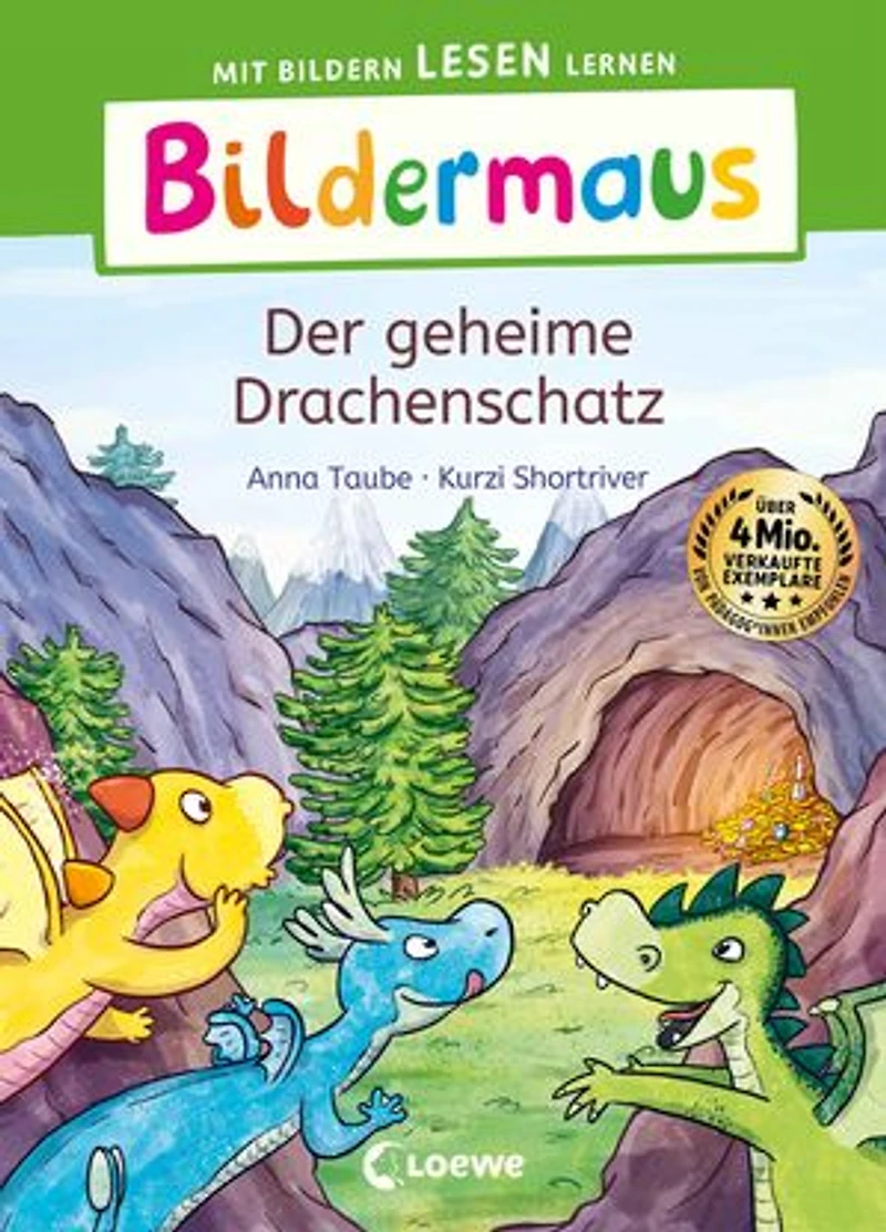 Bildermaus - Der geheime Drachenschatz: Mit Bildern lesen lernen - Ideal für die Vorschule und Leseanfänger ab 5 Jahren - Mit Leselernschrift ABeZeh
