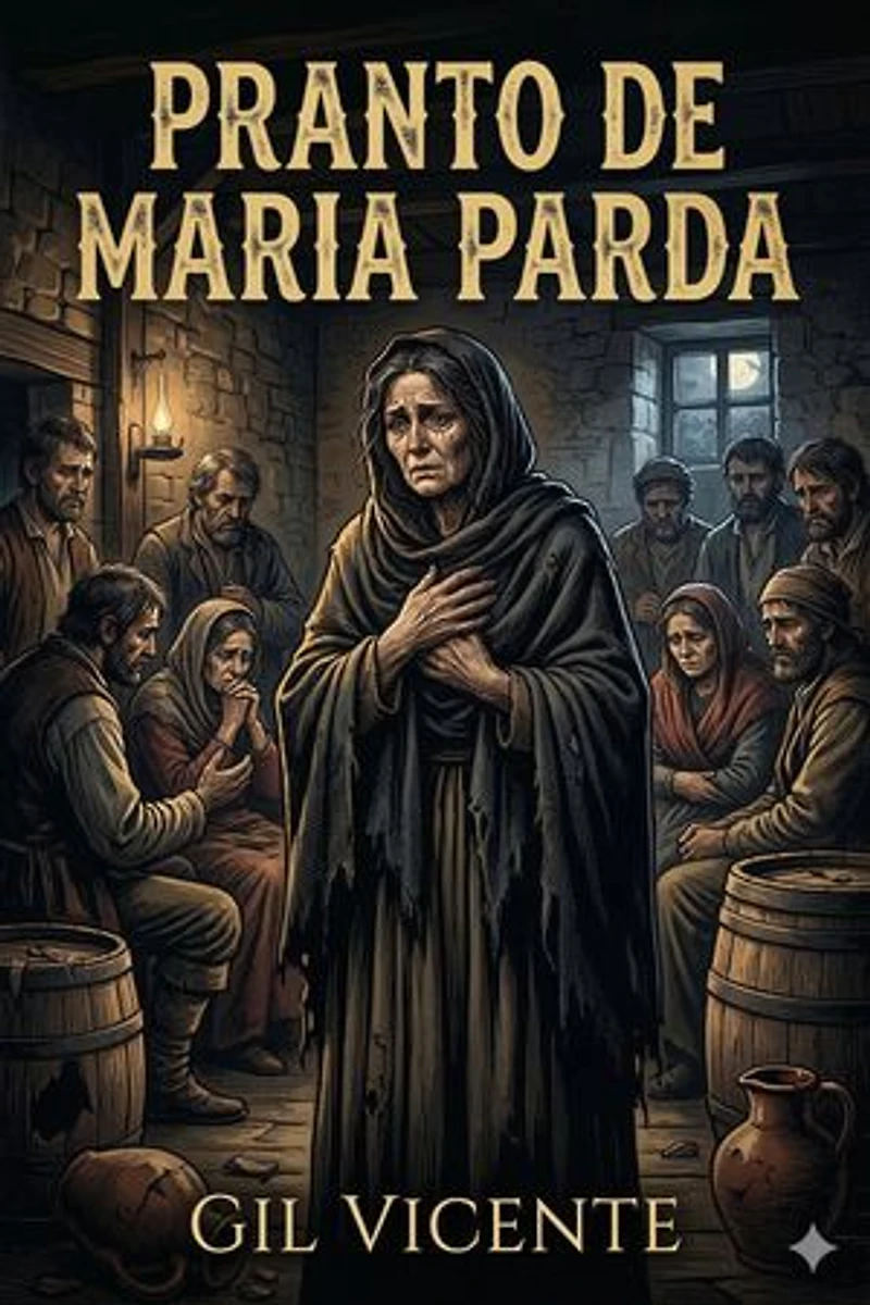 Pranto de Maria Parda / Porque vio as ruas de Lisboa com tão poucos ramos nas tavernas, e o vinho tão caro e ella não podia passar sem elle