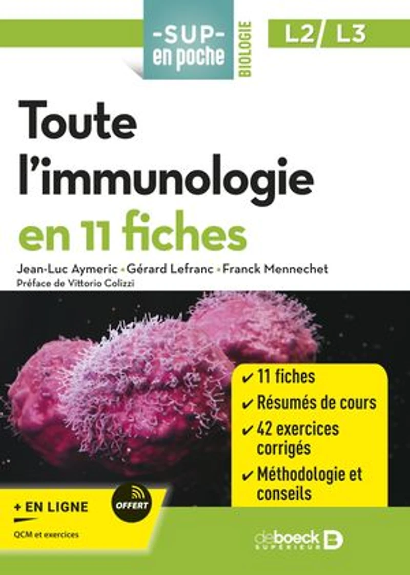 Toute l'immunologie en 11 fiches: Licences 2 et 3