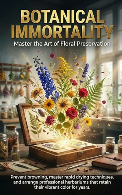 Botanical Immortality: Master the Art of Floral Preservation: Prevent browning, master rapid drying techniques, and arrange professional herbariums that retain their vibrant color for years.