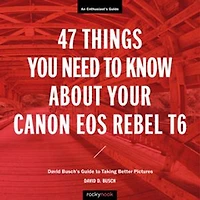 47 Things You Need To Know About Your Canon Eos Rebel T6: David Busch's Guide Taking Better Pictures