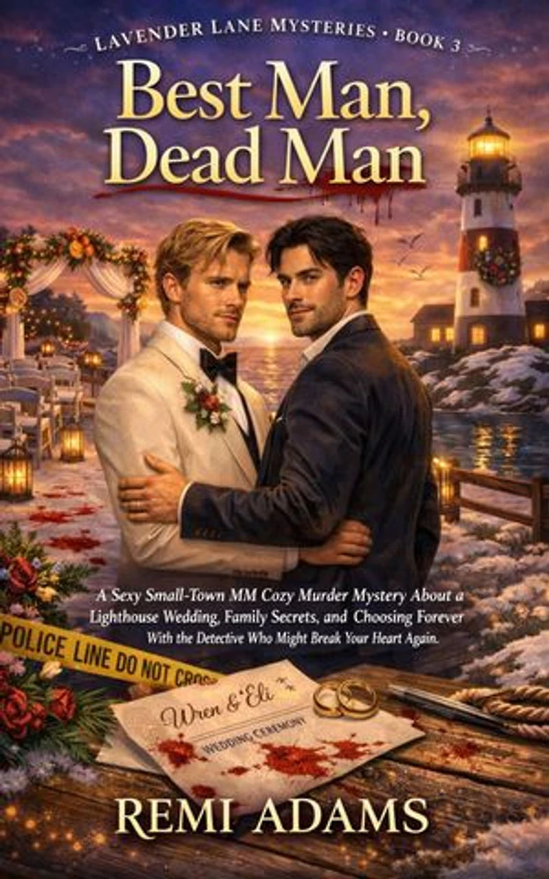 Best Man, Dead Man: A Sexy Small-Town MM Cozy Murder Mystery About a Lighthouse Wedding, Family Secrets, and Choosing Forever With the Detective Who Might Break Your Heart Again