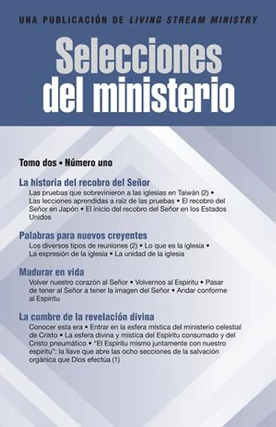 Selecciones del ministerio, t. 2, núm. 1