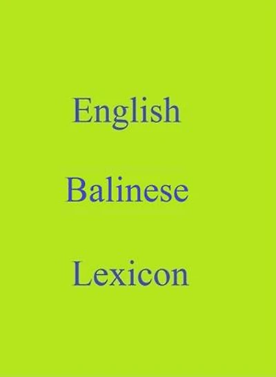 English Balinese Lexicon