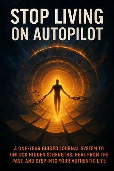 Stop Living on Autopilot: A One-Year Guided Journal System to Unlock Hidden Strengths, Heal from the Past, and Step Into Your Authentic Life