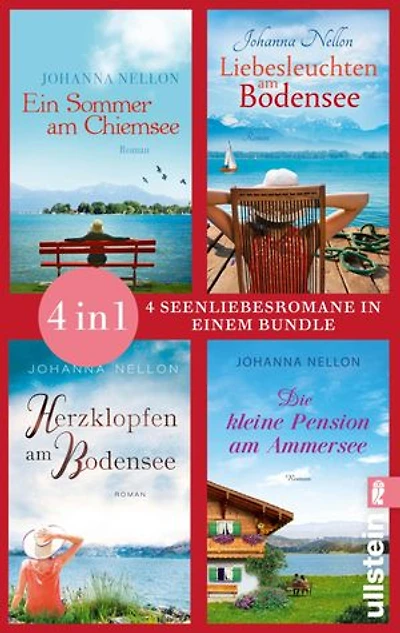Ein Sommer am Chiemsee // Liebesleuchten am Bodensee // Herzklopfen am Bodensee // Die kleine Pension am Ammersee: 4 Romane in einem Bundle