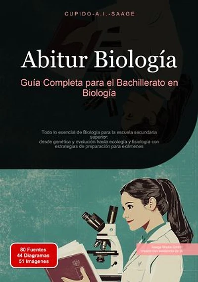Abitur Biología: Guía Completa para el Bachillerato en Biología. Todo lo esencial de Biología para la escuela secundaria superior: desde genética y evolución hasta ecología y fisiología con estrategias de preparación para exámenes