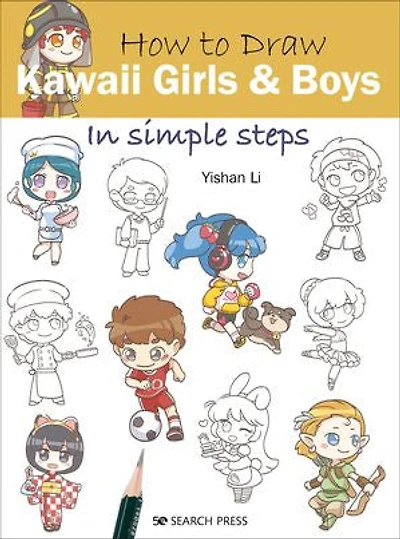 How to Draw Kawaii Girls and Boys Simple Steps