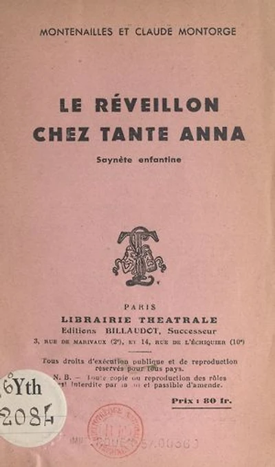 Le réveillon chez Tante Anna: Saynète enfantine