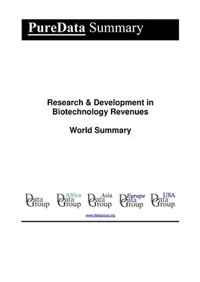 Research & Development in Biotechnology Revenues World Summary: Market Values & Financials by Country