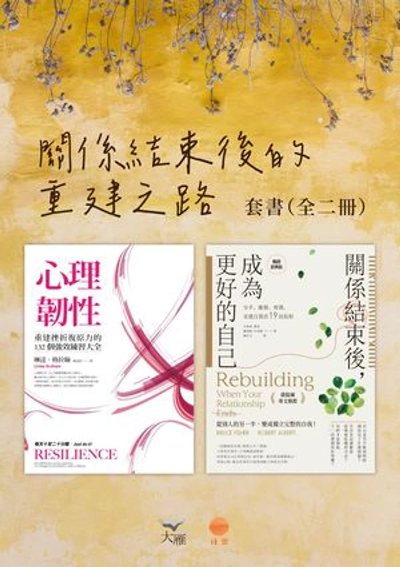 【關係結束後的重建之路套書】(二冊):《心理韌性(二版)》、《關係結束後,成為更好的自己【薩提爾專文推薦暢銷經典版】》: Resilience : Powerful Practices for Bouncing Back from Disappointment, Difficulty, and Even Disaster/Rebuilding: When Your Relationship Ends