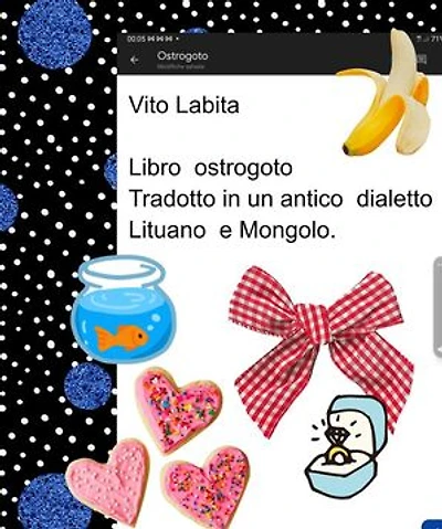 Libro ostrogoto Tradotto in un antico dialetto Lituano e Mongolo