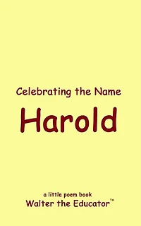 Celebrating the Name Harold