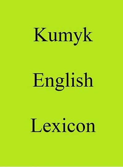 Kumyk English Lexicon