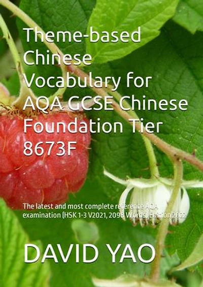 Theme-based Chinese Vocabulary for AQA GCSE Chinese Foundation Tier 8673F 集中、分类、分级、情境词汇速成: The latest and most complete reference AQA examination (HSK 1-3 V2021, 2098 Words) Edition 2022 最新、最完整词汇参考