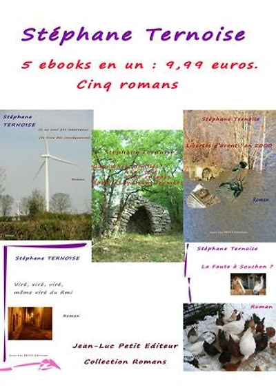 5 ebooks en un : 9,99 euros. Cinq romans: offre promotionnelle livre numérique français avec engagement qualité