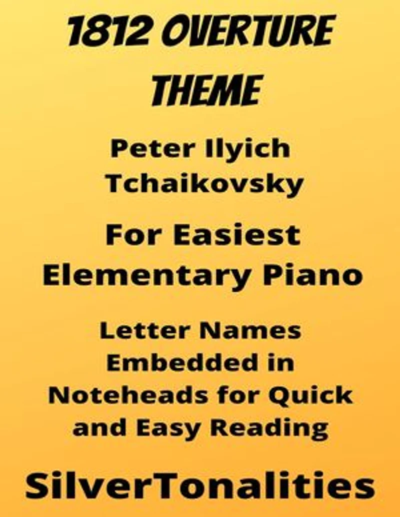 1812 Overture Easiest Elementary Piano Sheet Music