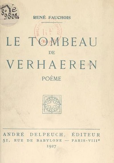 Le tombeau de Verhaeren