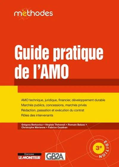 Guide pratique de l'AMO: AMO technique, juridique, financier - Marchés publics, concessions, marchés privés