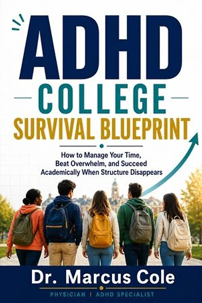 ADHD College Survival Blueprint: How to Manage Your Time, Beat Overwhelm, and Succeed Academically When Structure Disappears