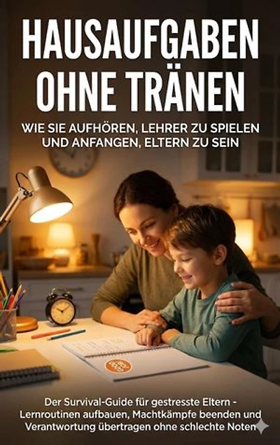 Hausaufgaben ohne Tränen: Wie Sie aufhören, Lehrer zu spielen und anfangen, Eltern zu sein: Der Survival-Guide für gestresste Eltern - Lernroutinen aufbauen, Machtkämpfe beenden und Verantwortung übertragen ohne schlechte Noten