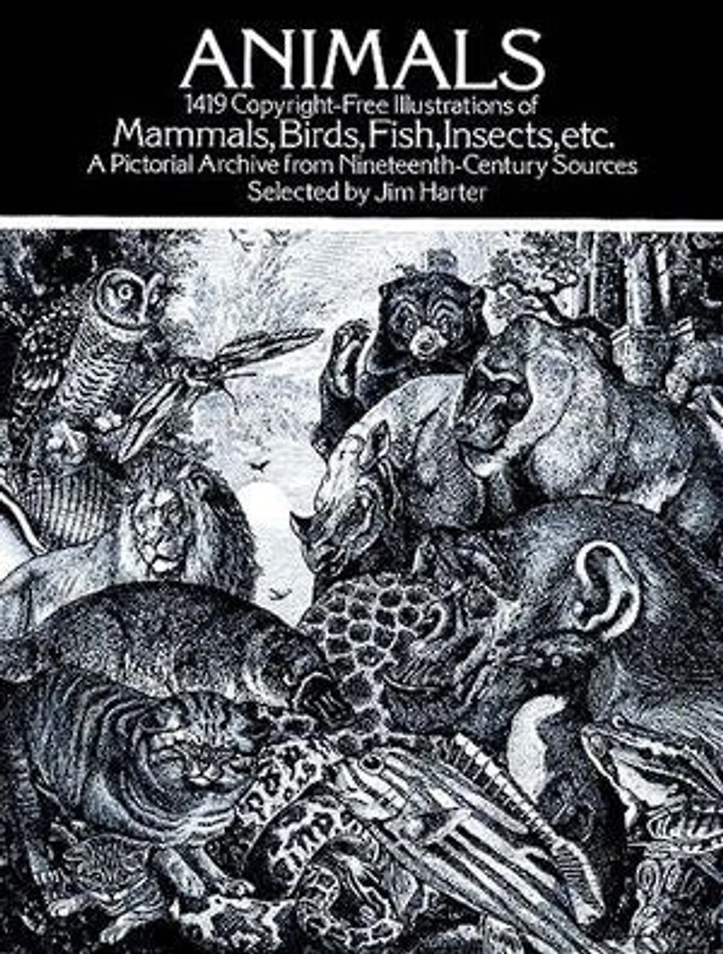 Animals: 1419 Royalty-Free Illustrations of Mammals, Birds, Fish, Insects, Etc.