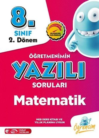 8. Sınıf 2. Dönem Matematik Öğretmenimin Yazılı Sorular
