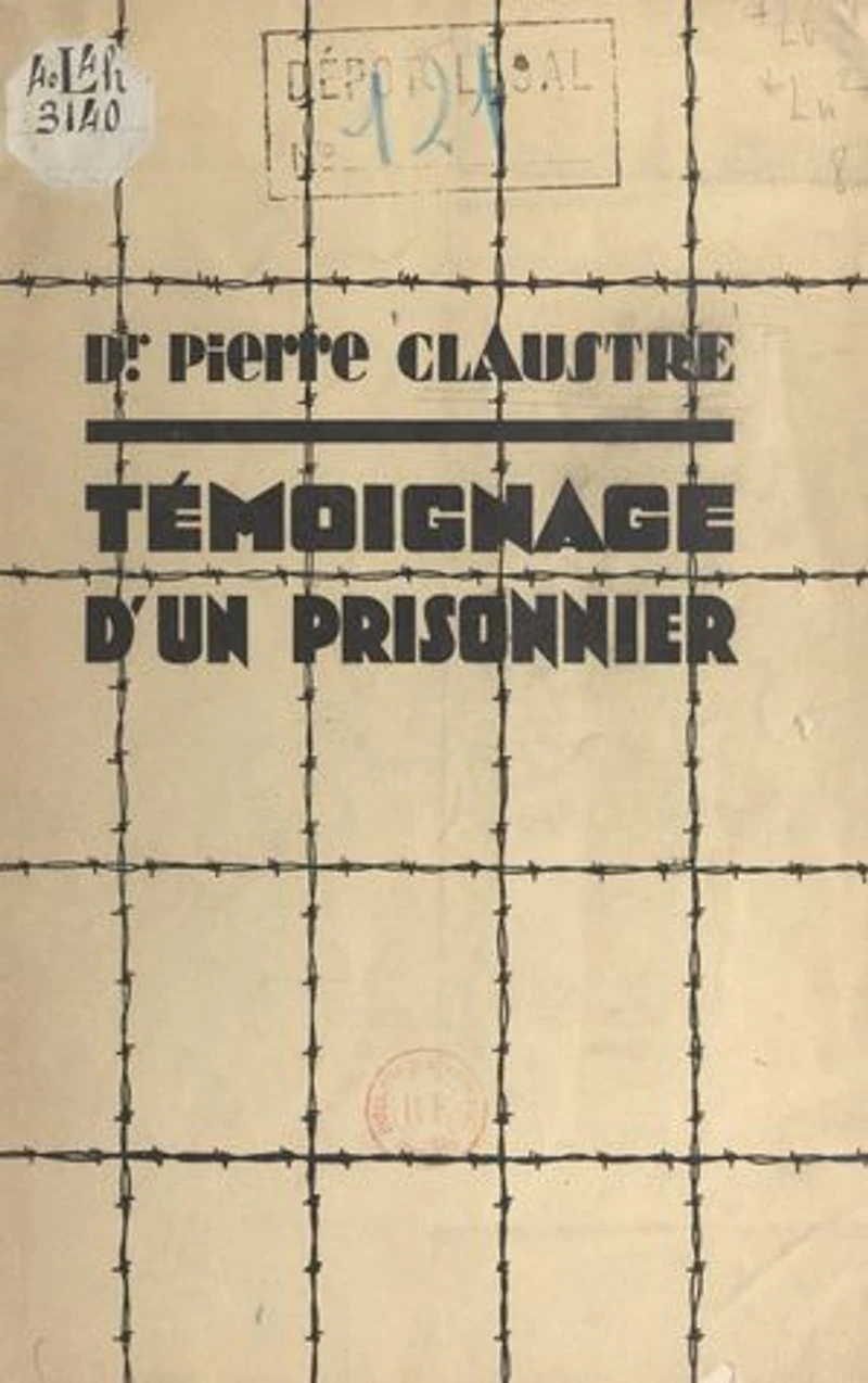 Témoignage d'un prisonnier: Conférence faite en novembre 1941