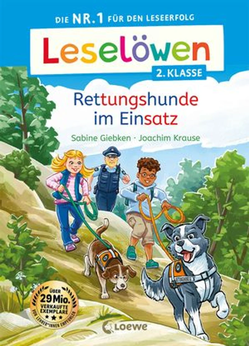 Leselöwen 2. Klasse - Rettungshunde im Einsatz: Die Nr. 1 für den Leseerfolg - Mit Leselernschrift ABeZeh - Erstlesebuch für Kinder ab 7 Jahren