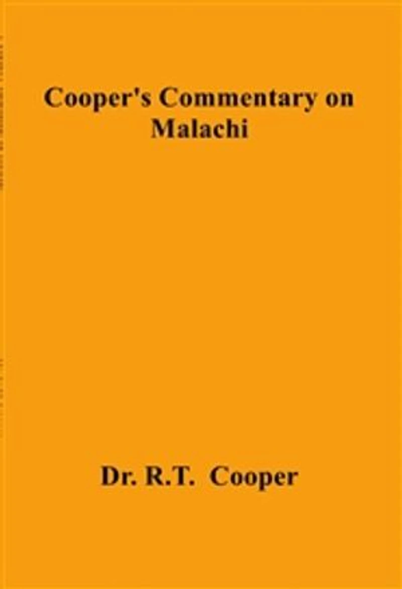 Cooper's Commentary On Malachi