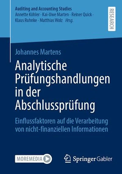 Analytische Prüfungshandlungen Der Abschlussprüfung: Einflussfaktoren Auf Die Verarbeitung Von Nicht-Finanziellen Informationen