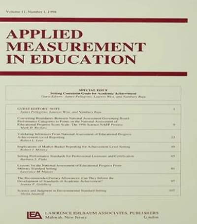 Setting Consensus Goals For Academic Achievement: A Special Issue Of Applied Measurement Education