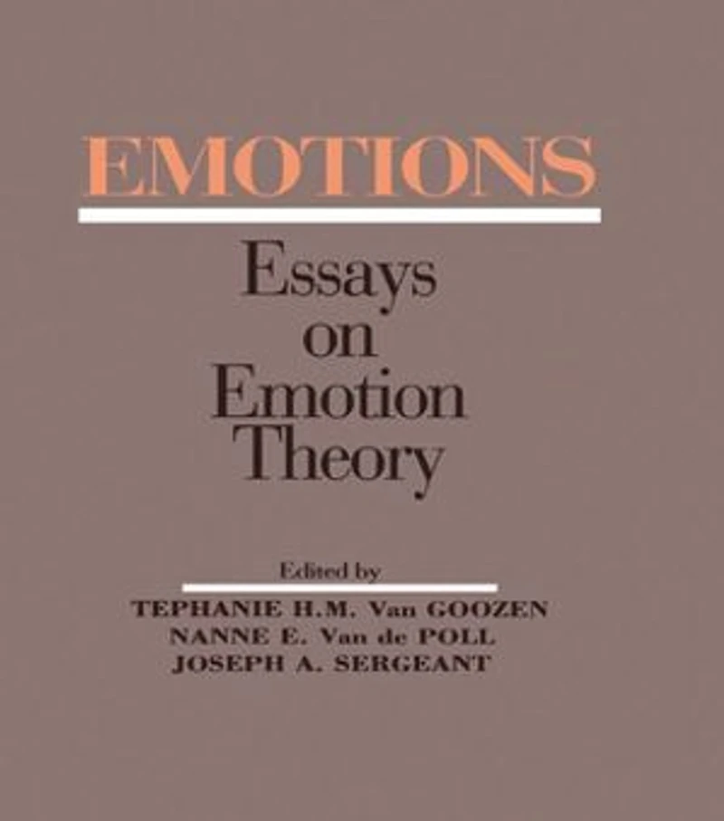 Emotions: Essays On Emotion Theory