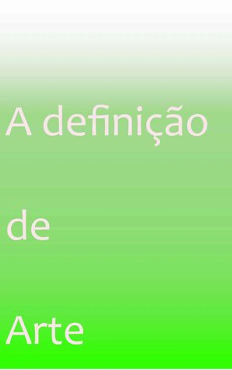 A definição de Arte