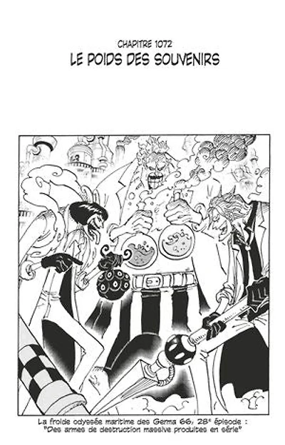 One Piece édition originale - Chapitre 1072: Le poids des souvenirs